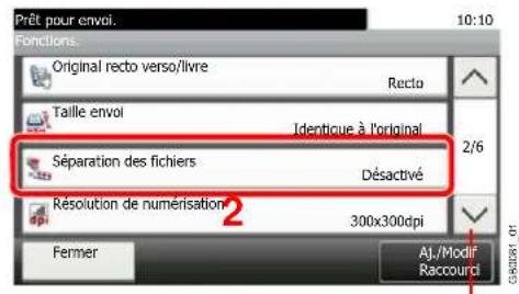 Triumph-Adler DCC 6520 - Afficher l'écran. - 2