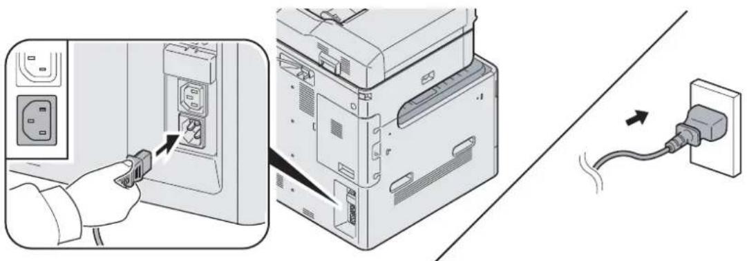Triumph-Adler DCC 6520 - Raccordement du câble secteur - 1