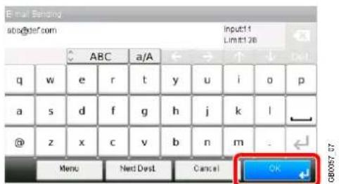 Triumph-Adler DCC 6520 - Accepter les destinations. - 1
