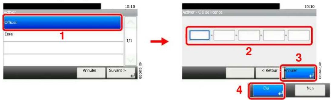 Triumph-Adler DCC 6520 - Commencer l'utilisation d'une application. - 2
