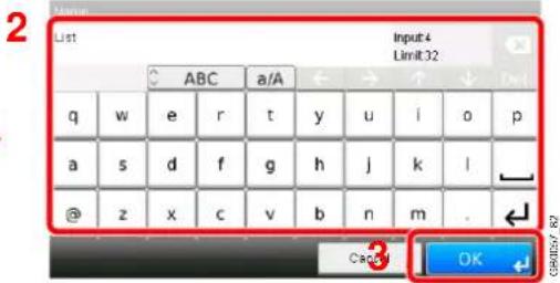 Triumph-Adler DCC 6520 - Pour modifier un favori - 6