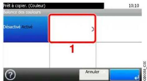 Triumph-Adler DCC 6520 - Sélectionner la fonction. - 1