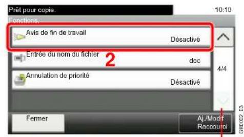 Triumph-Adler DCC 6520 - Afficher l'écran. - 2