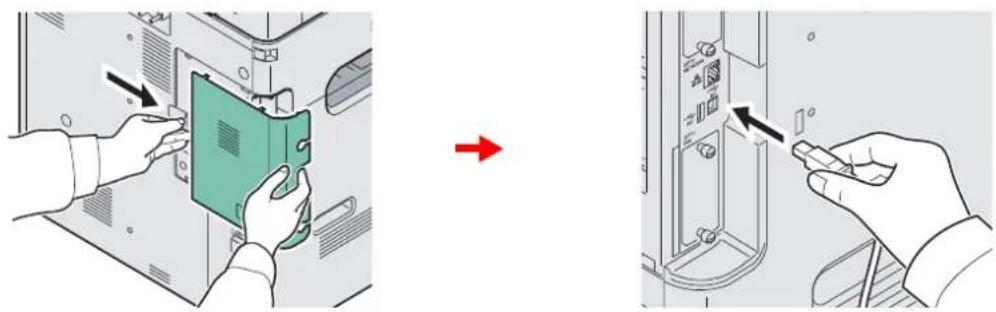 Triumph-Adler DCC 6520 - Connecter la machine. - 1