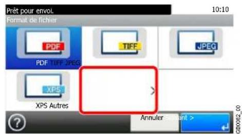 Triumph-Adler DCC 6520 - Sélectionner le format de fichier. - 1