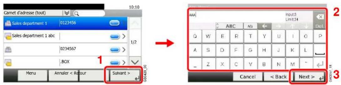 Triumph-Adler DCC 6520 - Entrer le nom de la touche unique. - 1