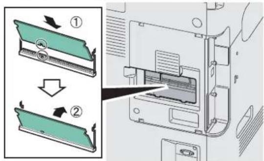 Triumph-Adler DCC 6520 - Installer le module de mémoire. - 1