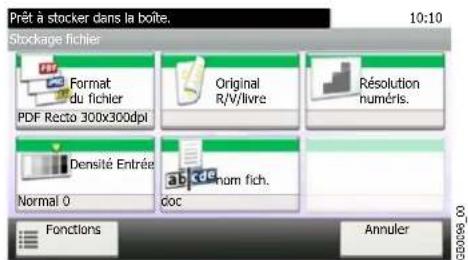 Triumph-Adler DCC 6520 - Sélectionner les fonctions. - 1