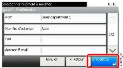 Triumph-Adler DCC 6520 - Vérifier le statut de connexion. - 3