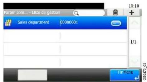 Triumph-Adler DCC 6520 - Configuration initiale de la comptabilité des travaux - 2