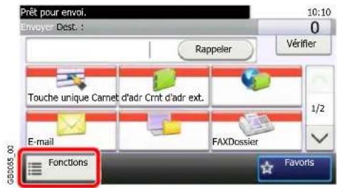 Triumph-Adler DCC 6520 - Sélection des fonctions - 1