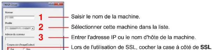 Triumph-Adler DCC 6520 - Configurer le pilote TWAIN. - 1