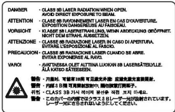 Triumph-Adler DCC 2635 - Sécurité laser (Europe) - 1