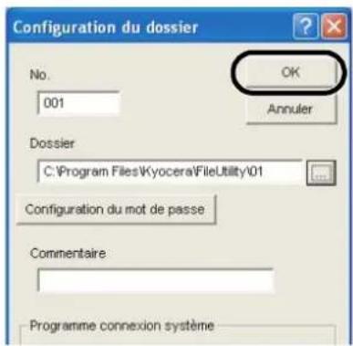 Triumph-Adler DCC 2635 - Enregistrement des dossiers de sauvegarde des fichiers - 6