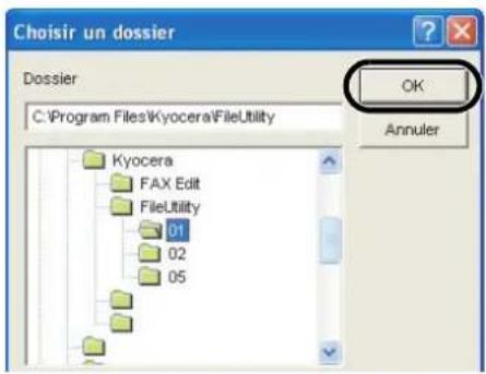 Triumph-Adler DCC 2635 - Enregistrement des dossiers de sauvegarde des fichiers - 5