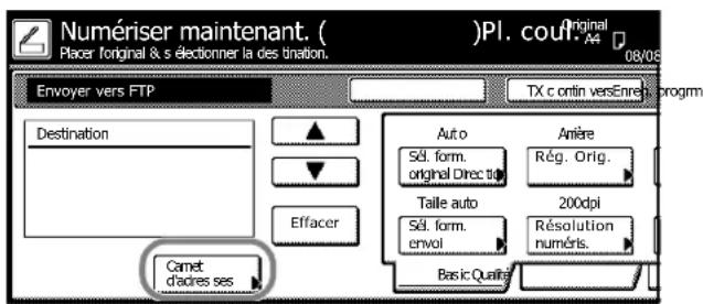Triumph-Adler DCC 2635 - Numériser une image pour la fonction Envoyer vers FTP - 4