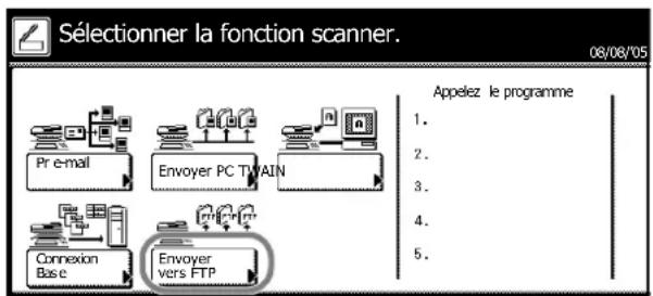 Triumph-Adler DCC 2635 - Numériser une image pour la fonction Envoyer vers FTP - 2