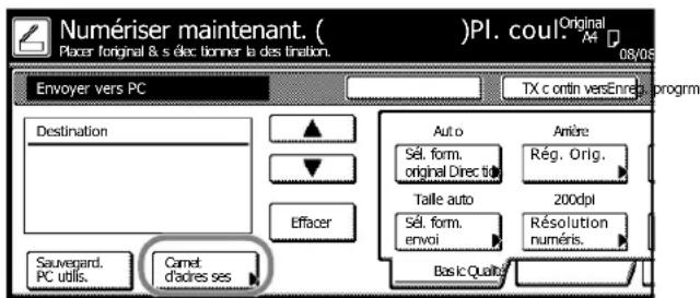 Triumph-Adler DCC 2635 - Numériser une image avec la fonction Envoyer PC - 5