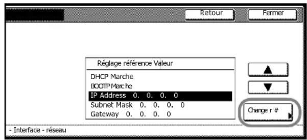 Triumph-Adler DCC 2635 - Paramètres réseau (TCP/IP) - 10