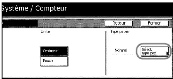 Triumph-Adler DCC 2635 - Définition du type de papier du bac MF - 3