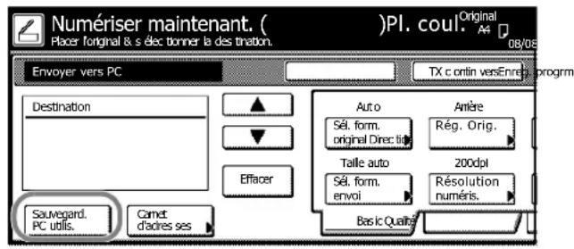 Triumph-Adler DCC 2632 - Numériser une image avec la fonction Envoyer PC - 4