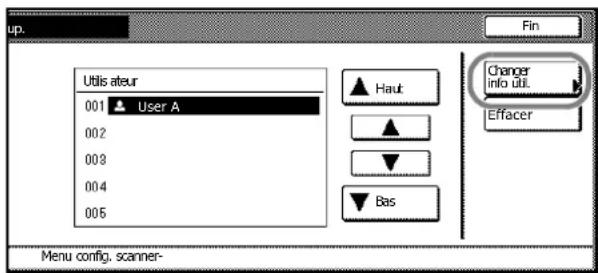 Triumph-Adler DCC 2632 - Enregistrement des informations utilisateur - 2