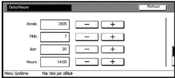 Triumph-Adler DCC 2632 - Configuration de la date et de l'heure et de la différence horaire - 6