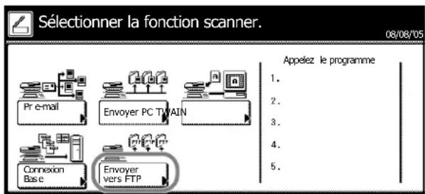 Triumph-Adler DCC 2625 - Numériser une image pour la fonction Envoyer vers FTP - 2