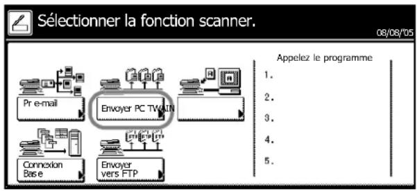 Triumph-Adler DCC 2625 - Numériser une image avec la fonction Envoyer PC - 2