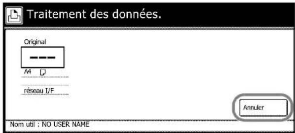 Triumph-Adler DCC 2625 - Annulation d'un travail d'impression en cours - 2