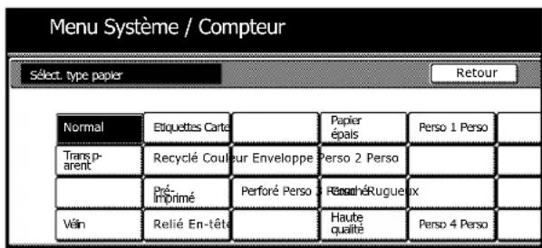 Triumph-Adler DCC 2625 - Définition du type de papier du bac MF - 4