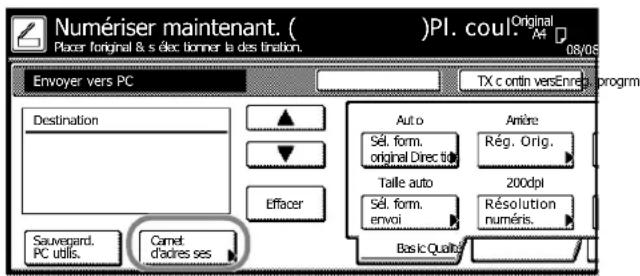Triumph-Adler DCC 2625 - Numériser une image avec la fonction Envoyer PC - 5