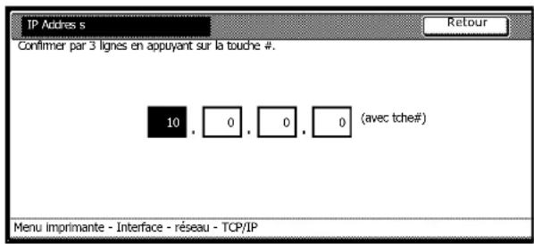 Triumph-Adler DCC 2625 - Paramètres réseau (TCP/IP) - 11