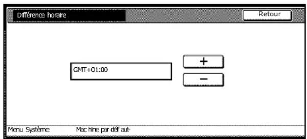Triumph-Adler DCC 2625 - Configuration de la date et de l'heure et de la différence horaire - 4