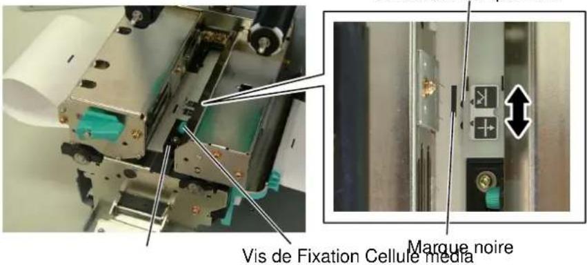 TEC BSX4TQP - Ajustement de la position cellule marque noir - 1