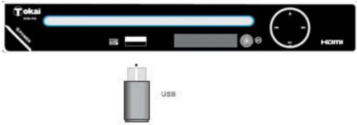 TOKAI DVM316 - BRANCHEMENT D'UNE CLE USB - 1