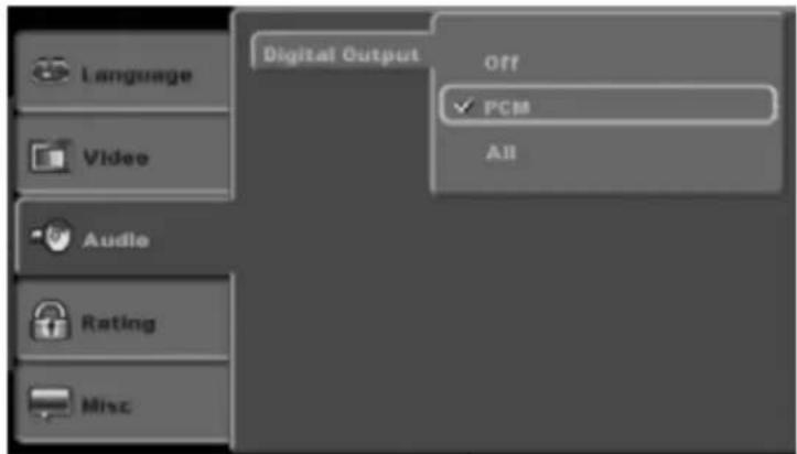TOKAI DVM316 - Configuración del sonido - 1