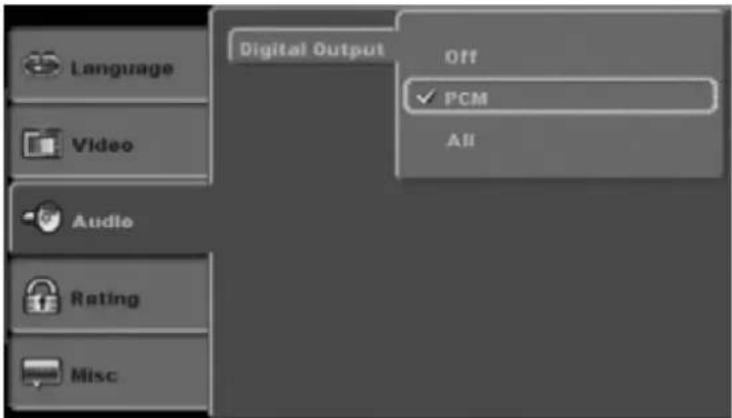 TOKAI DVM316 - Réglages Audio - 1