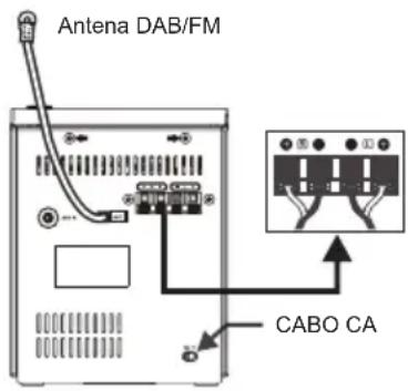 DENVER MDA240 - INSTALAR O CABO DA COLUNA PARA OS TERMINAIS DA COLUNA - 1