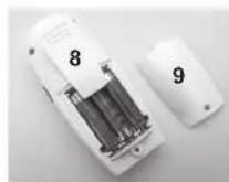 SWITEL BBC 68 - Insérez les pêles f batteries comme indiqué sur la Figure. - 1