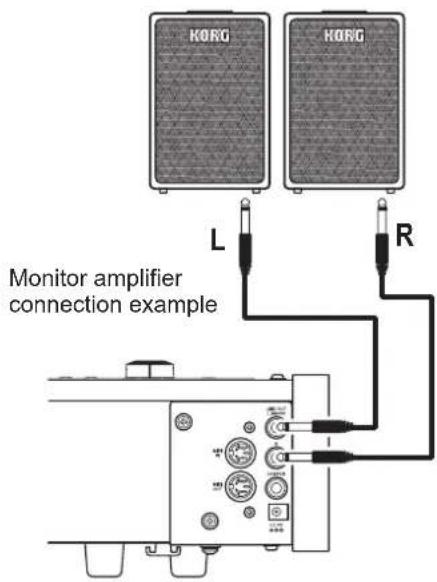 KORG D1 - Using the headphones - 2