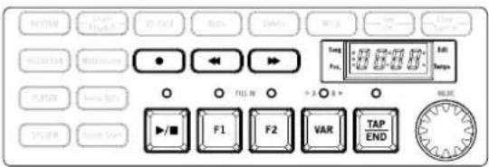 KORG KR55 Pro - 3-c: Boutons de commande, molette VALUE, écran - 1