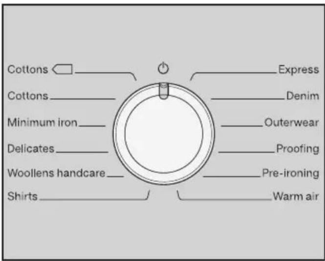 MIELE TWE 620 WP ECO - Programme selection - 1