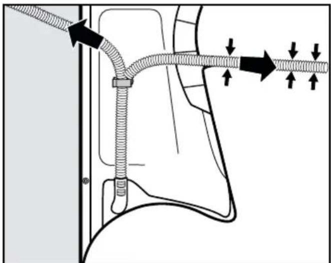 MIELE TWE 620 WP ECO - Arranging the drain hose - 2