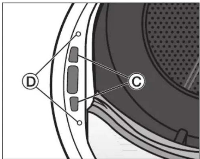 MIELE TWE 620 WP ECO - Change over the door lock on the dryer - 2