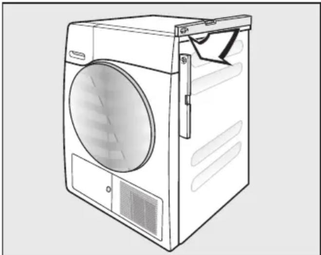 MIELE TWE 620 WP ECO - Levelling the dryer - 1