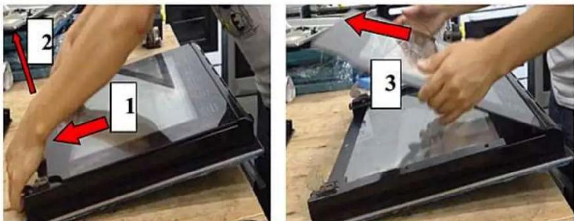 PKM BIC3 IKPIX3 - Démontage de la feuille de verre interieure - 2
