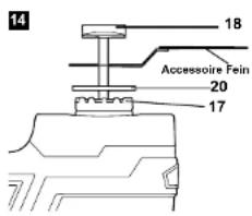 MAC ALLISTER MEMT10.8Li - Adaptateur « Fein» - 2