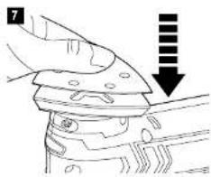 MAC ALLISTER MEMT10.8Li - Montage de la feuille abrasive - 1