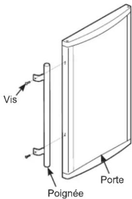 GE GWS04HAESS - POIGNEE DE PORTE - Uniquement pour le modele GVS04BD - 1